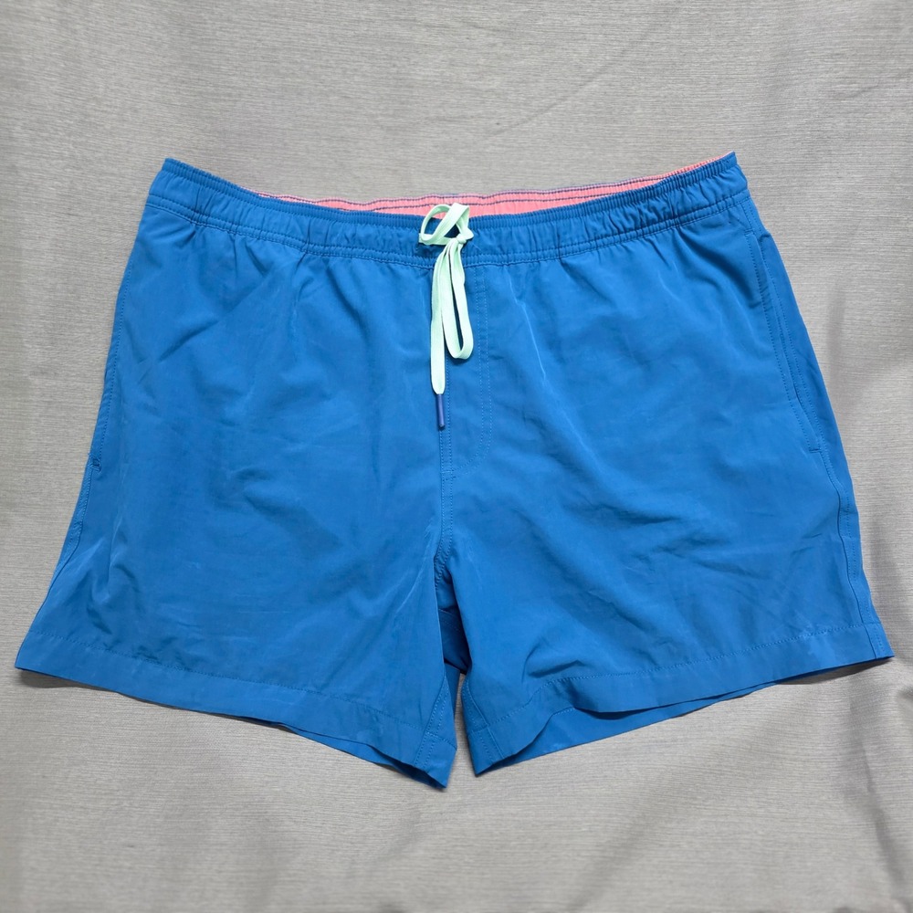 Southern Tide Mens XL Blue Swim Trunks Cocotex Stretch Board‎ Shorts 6 Inch Ins